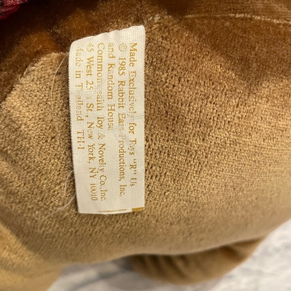 Toys”R”Us 1985 rabbit ear production girl bunny rabbit velveteen - Picture 7 of 7